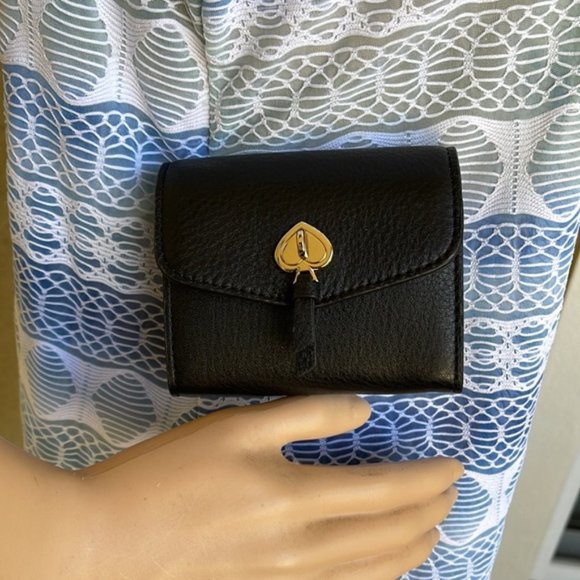 Kate Spade Marti Small Flap Wallet Black - Picture 16 of 16